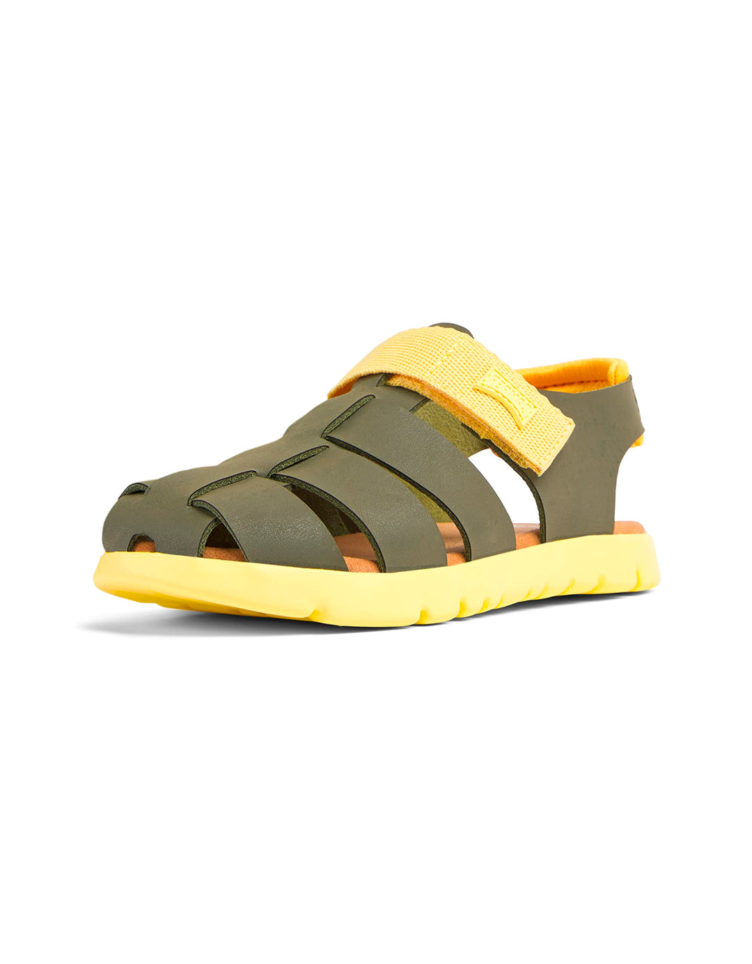 Camper Jungen Oruga K800242 T-Strap Sandal 33 EU Grün 022, 33 EU Grün 022