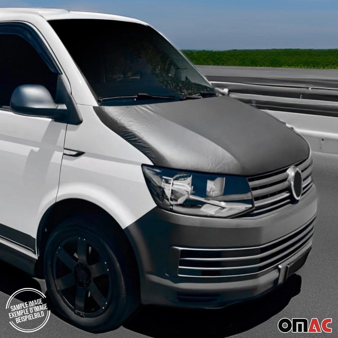 OMAC Haubenbra Bonnet Bra Steinschlagschutz kompatibel mit VW Crafter 2017-2026 Schwarz 1tlg