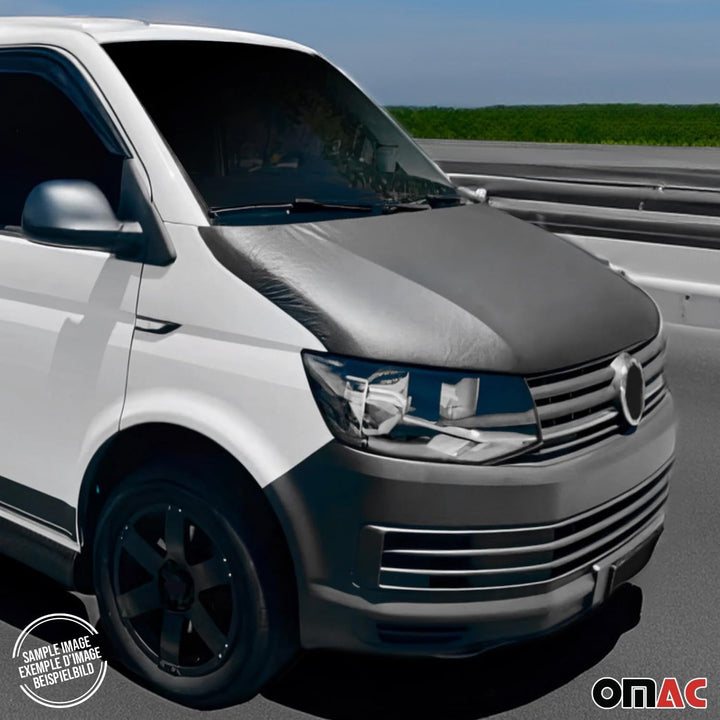 OMAC Haubenbra Bonnet Bra Steinschlagschutz kompatibel mit VW Crafter 2017-2026 Schwarz 1tlg
