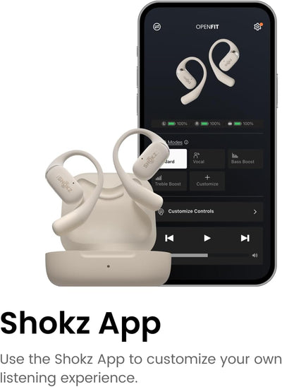 SHOKZ OpenFit True Wireless Earbuds (TWS), Open Ear Bluetooth Kabellose Kopfhörer, Audio-Exzellenz m