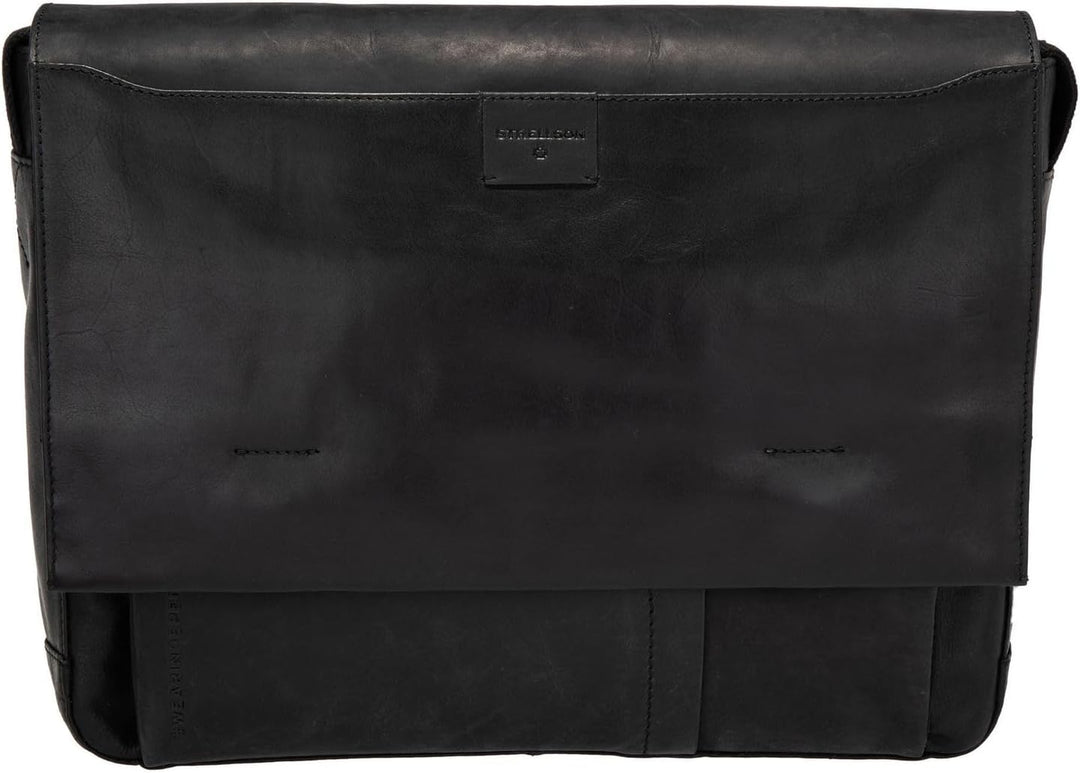 Strellson - brick lane jeremy messenger lhf Schwarz 39X31X9 Farbe:schwarz / Material:polyester,leath