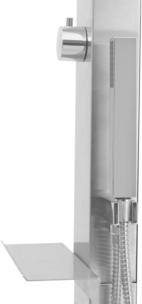 vidaXL Gartendusche mit Bodenelement Aussendusche Dusche Garten Duschwanne Campingdusche Pooldusche