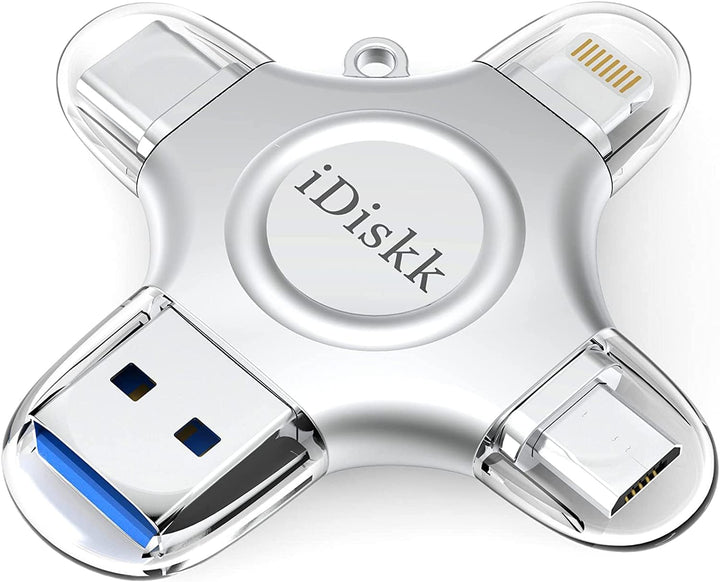 iDiskk 1 TB MFi-zertifizierter Fotospeicher für iPhone, USB-Flash-Laufwerk für USB-C, iPad, Android,