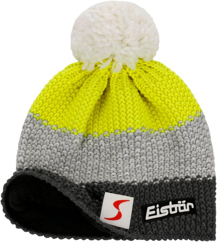 Eisbär Star Pompon Mütze SP Kids anthrazit-h.graumeli-li.Yellow
