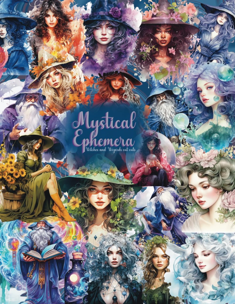Mystical Ephemera Cut outs: Witches and Wizards Collection - Craft Enchanting Tales junk journaling
