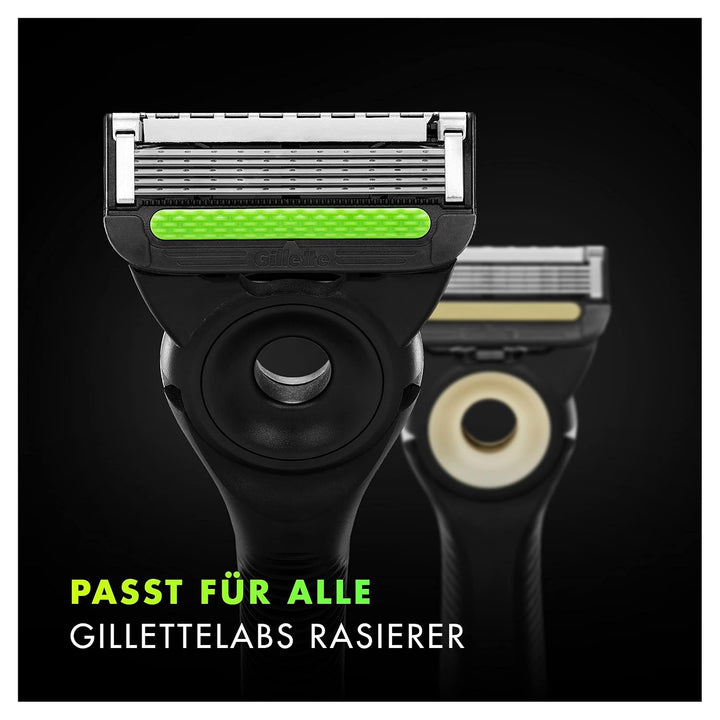Gillette Labs Rasierklingen, 12 Ersatzklingen, für Gillette Labs Nassrasierer Herren mit Reinigungs-
