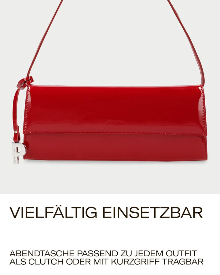 Picard Damen Abendtasche AUGURI aus Rindsleder Klein, 0 | mit Magnetverschluss | Abendtasche | Abend