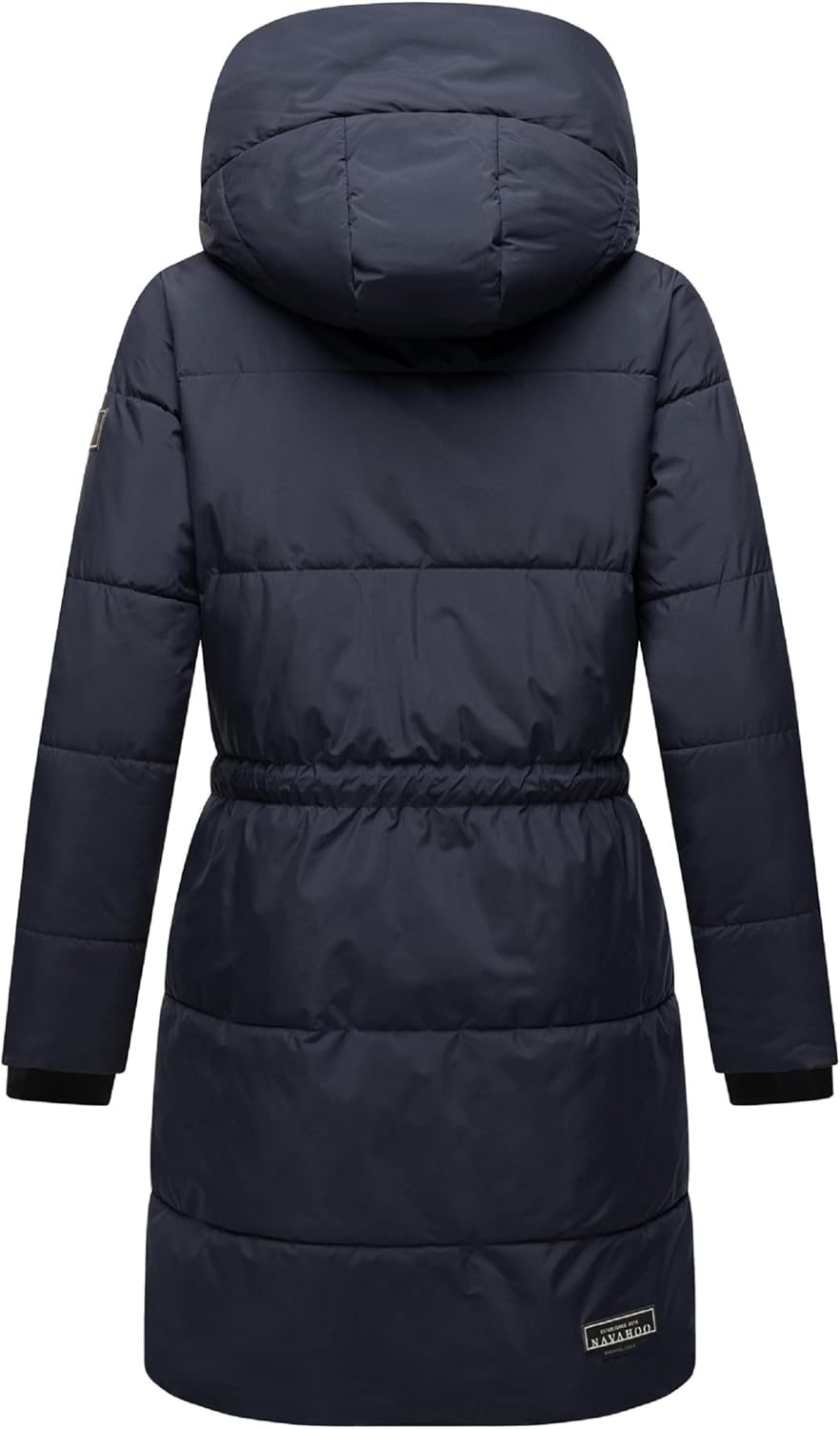 Navahoo Damen Wintermantel kurzer Steppmantel mit Kapuze Zuckertatze XIV XS-XXL XS Navy, XS Navy