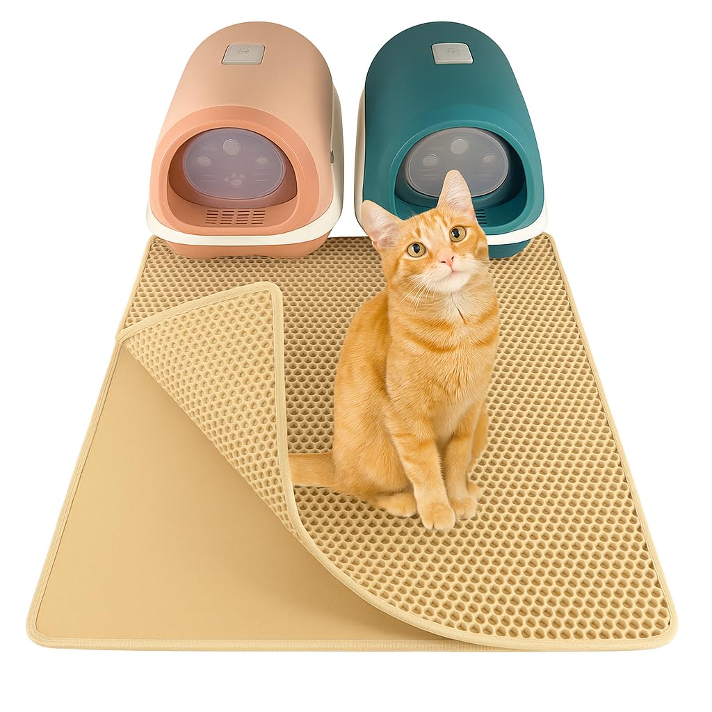 LINUMA® Katzenklo Matte 90x76cm, Katzenstreu Matte, Katzenmatte Katzenklo, Matte Katzenklo Unterlege