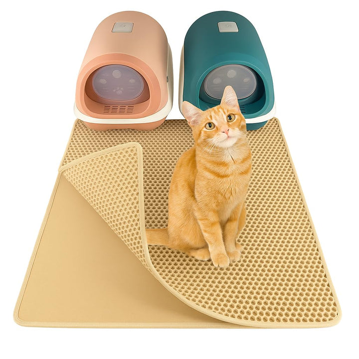 LINUMA® Katzenklo Matte 90x76cm, Katzenstreu Matte, Katzenmatte Katzenklo, Matte Katzenklo Unterlege