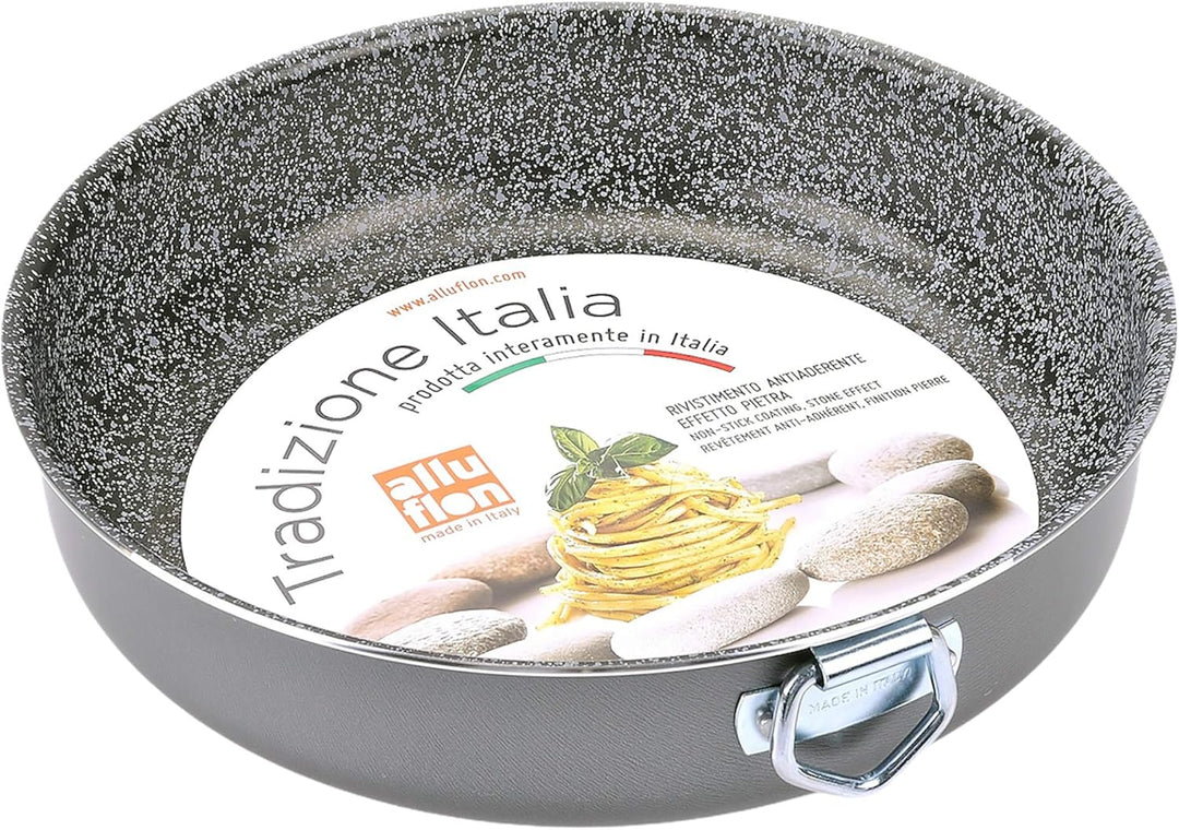 Alluflon Tradizione Italia Kuchenform mit Steinoberfläche, antihaftbeschichtet, kratzfest, ofenfest,