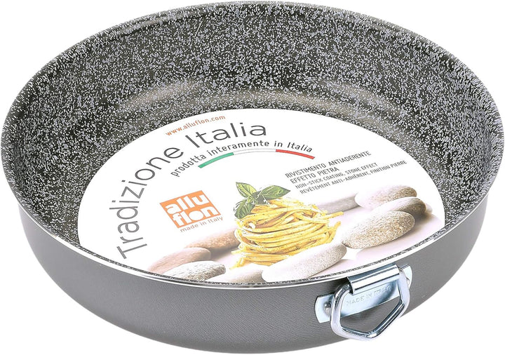 Alluflon Tradizione Italia Kuchenform mit Steinoberfläche, antihaftbeschichtet, kratzfest, ofenfest,