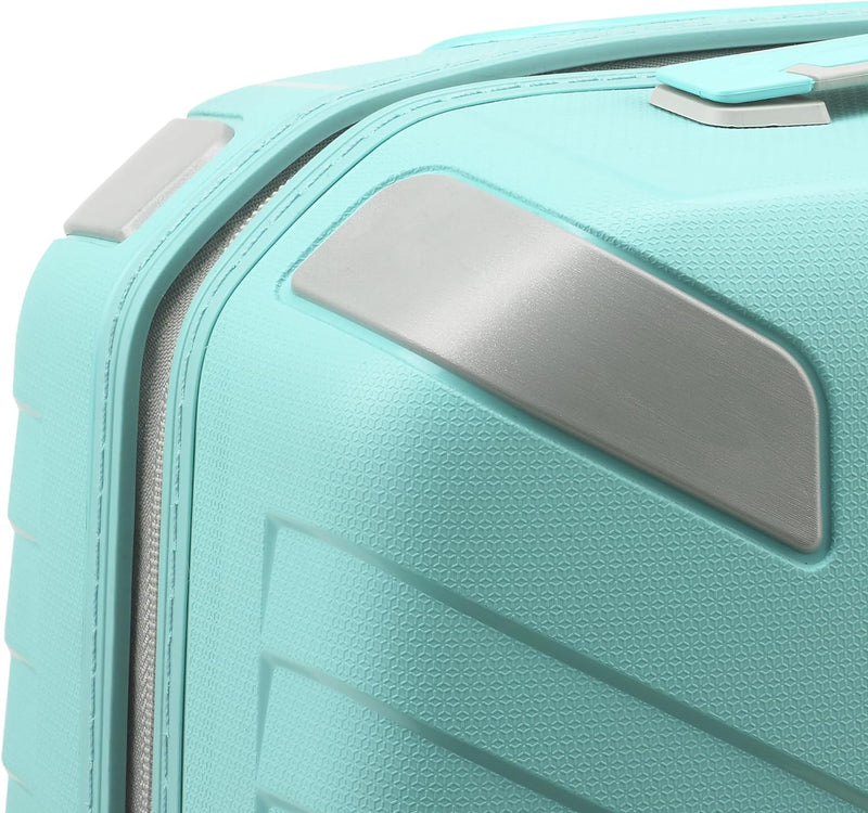 RONCATO Ypsilon 2.0 Eco - 4-Rollen-Kabinentrolley mit USB-Anschluss 55 cm Verde Acqua Teal, Teal