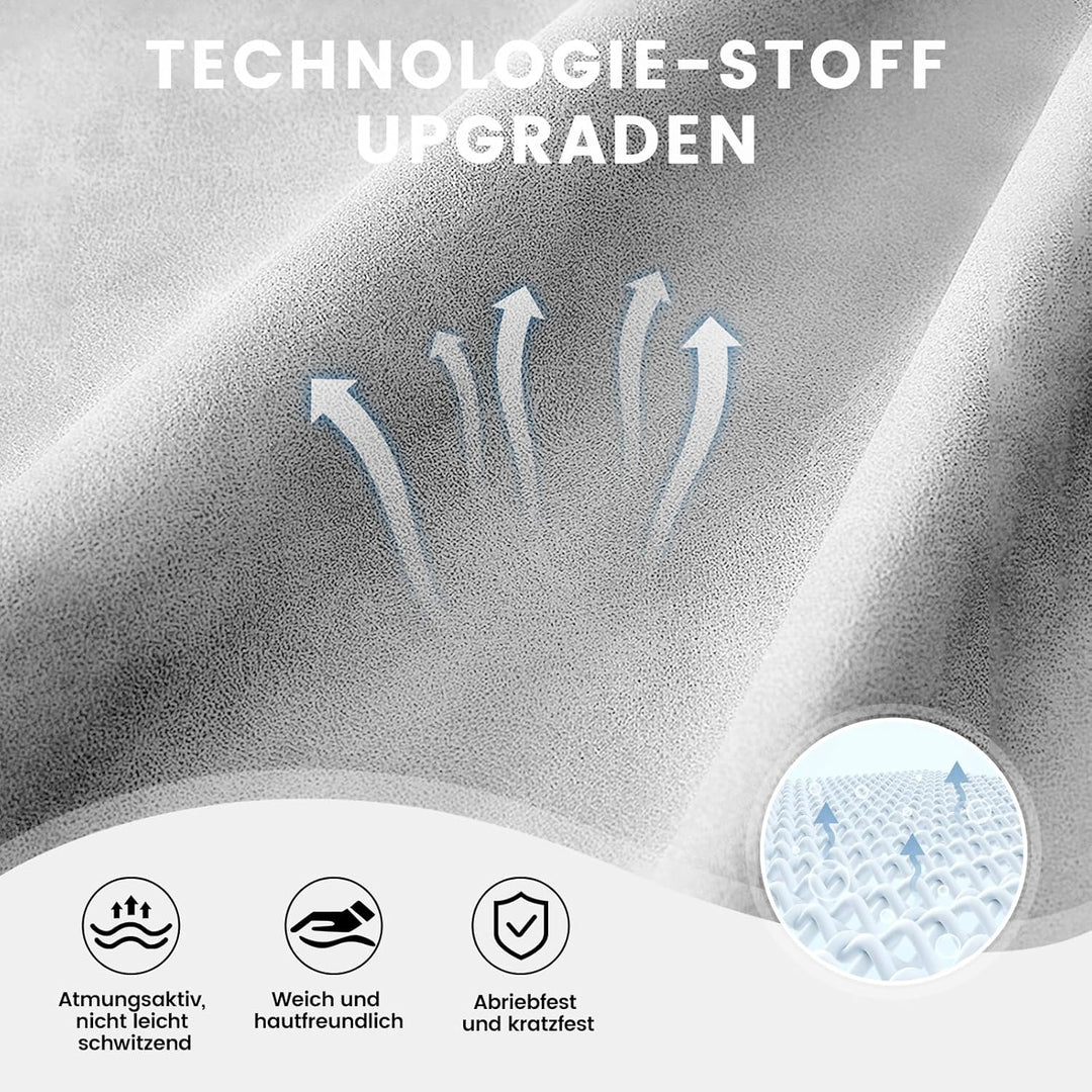 GTPLAYER Gaming Stuhl Stoff, Gaming Sessel mit Taschenfederkissen, ergonomischer Drehstuhl, Gamer St
