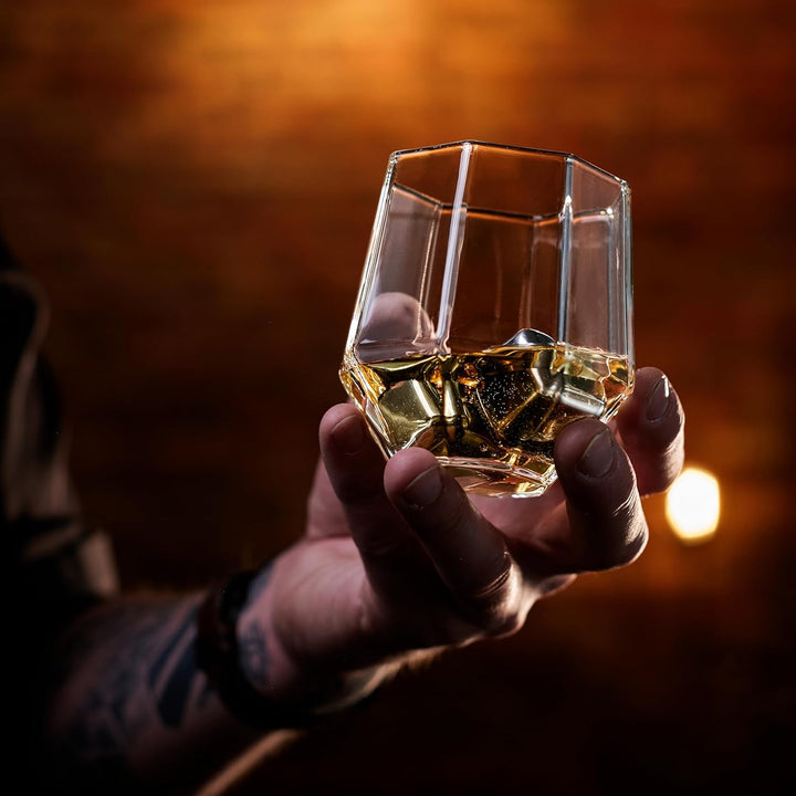 Whisiskey - Whisky Karaffe - Diamant - Dekanter - Whiskey Karaffe Set - 900ML - Geschenke für Männer