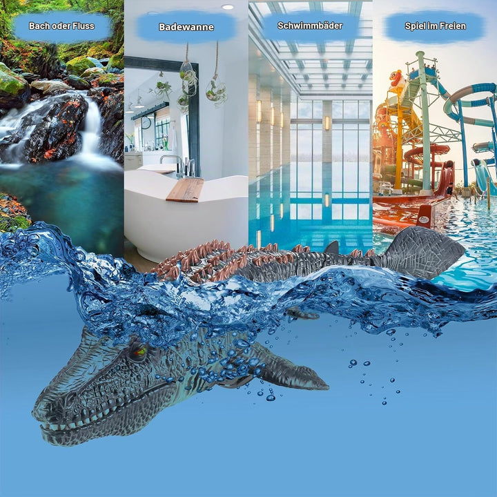 Ferngesteuertes Mosasaurus Spielzeug für Kinder, Ferngesteuertes Elektrisches Dinosaurier Boot mit S