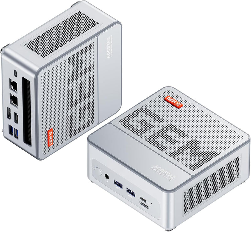 AOOSTAR GEM12 Mini PC Computer, AMD R9 6900HX (8C / 16T, bis zu 4,9 GHz), Mini-GmaingPC 32 GB DDR5-R