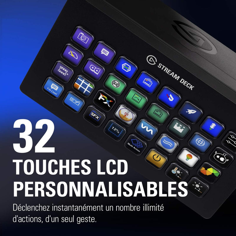 Elgato Stream Deck XL – erweiterter Studio-Controller, 32 Tasten, auslösen von Aktion in Apps und So