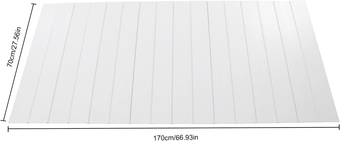 Badewannenablage | Badewannenbretter | Badewanne Abdeckung | Faltbare Badewanne Brett | PVC | Weiss