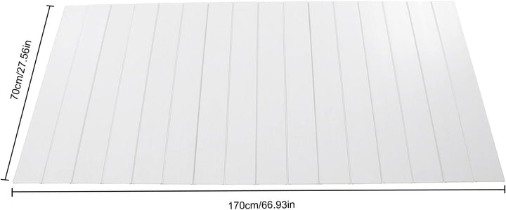 Badewannenablage | Badewannenbretter | Badewanne Abdeckung | Faltbare Badewanne Brett | PVC | Weiss