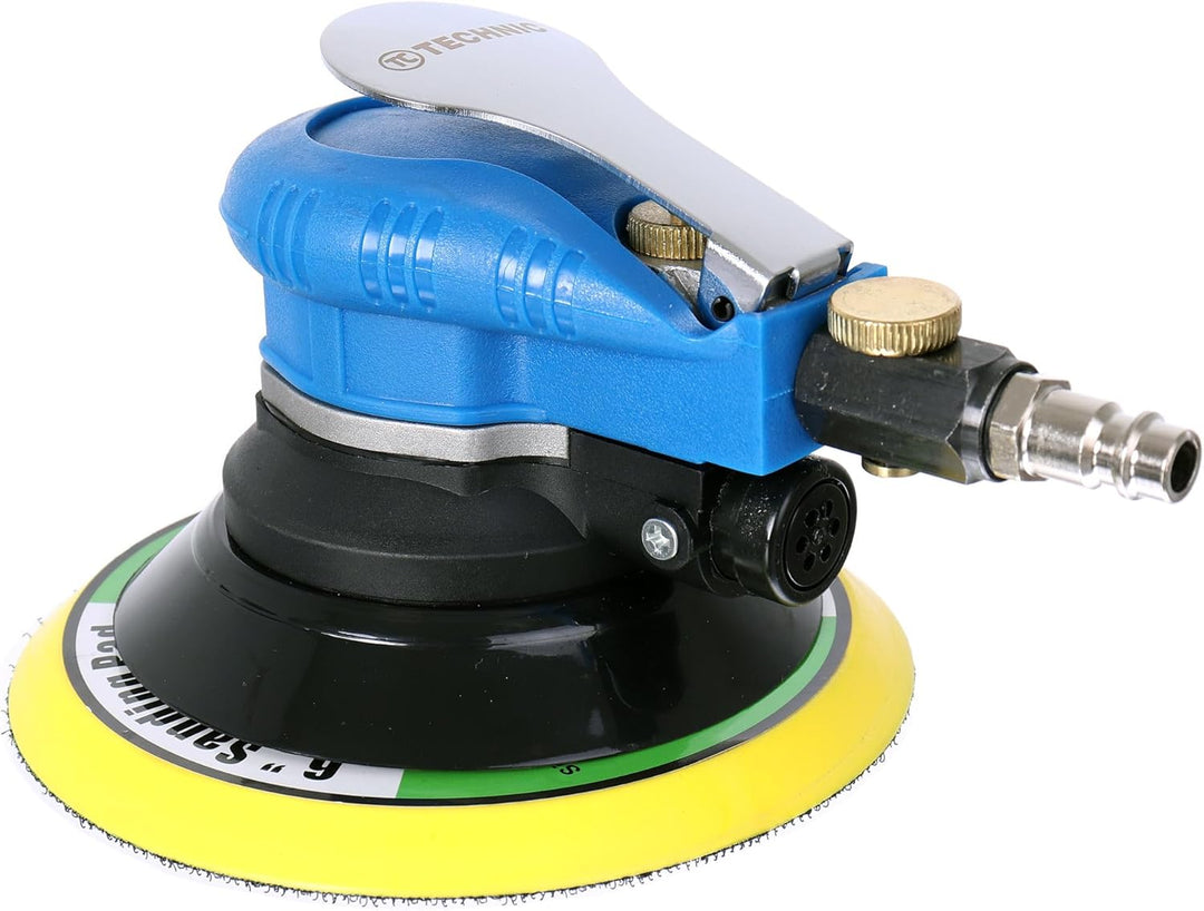 TC Technic PRO Exzenterschleifer Schwingschleifer Pneumatisch Poliermaschine 150mm Set2, Set2