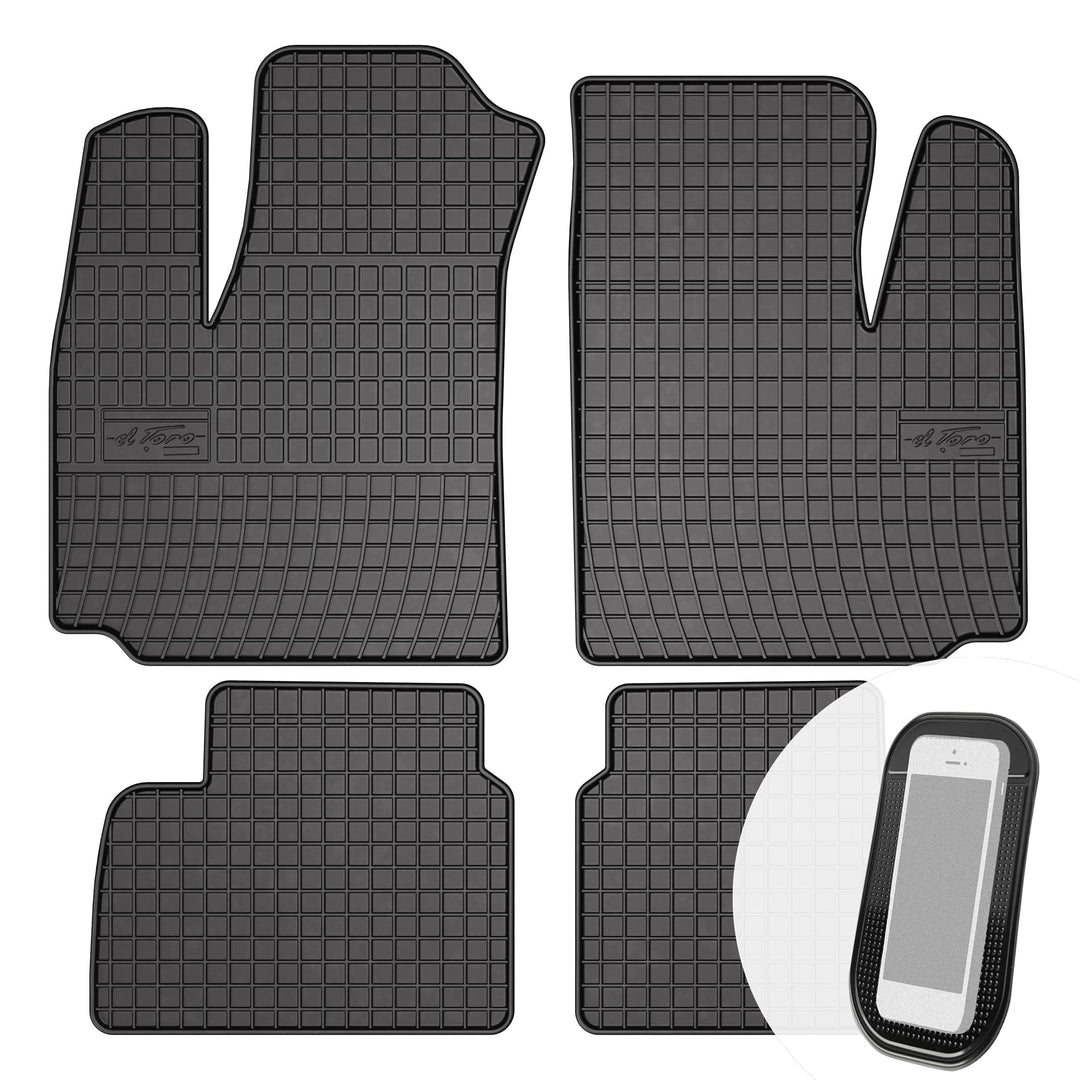 Gummimatten Auto Fussmatten Gummi Automatten Passgenau 4-teilig Set - passend für FIAT Doblo 1 2001-