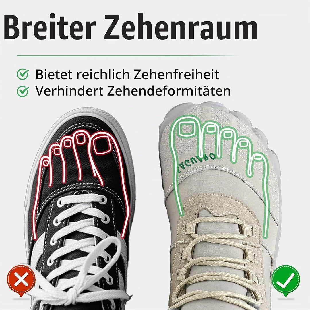 SAGUARO Barfussschuhe Gefüttert Herren Winterschuhe Damen Warm Winterstiefel 36 EU Weiss, 36 EU Weis