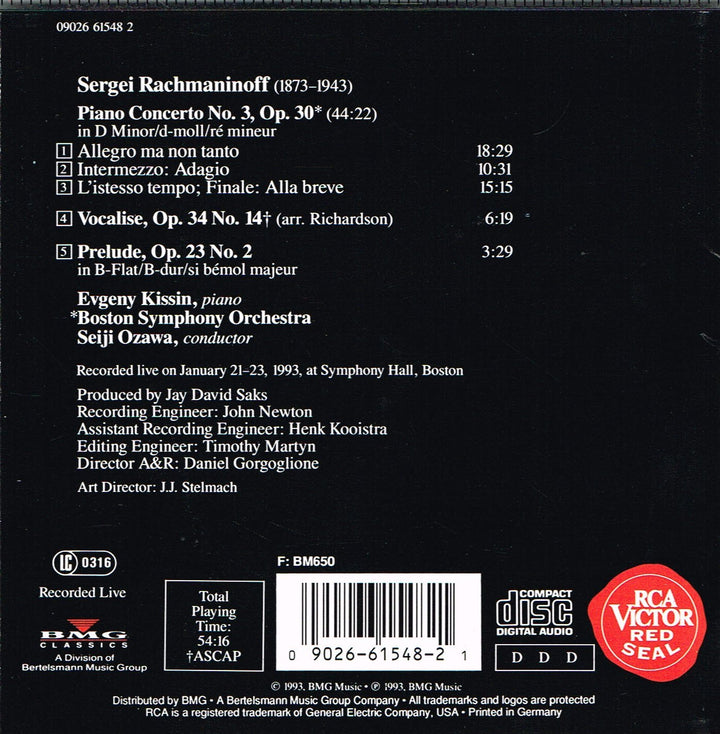 Klavierkonzert 3 / Prelude u.a., Audio-CD
