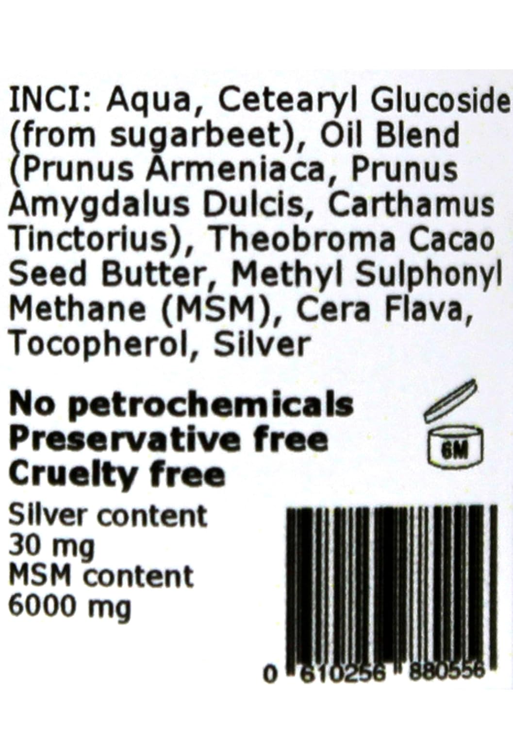 Silber-MSM Crème 30 ml 30 ml (1er Pack), 30 ml (1er Pack)