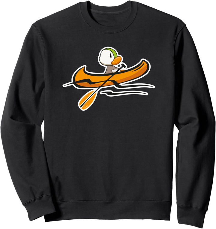 Drachenboot Paddeln Fluss Ente im Kanu Kajak Camping Sweatshirt