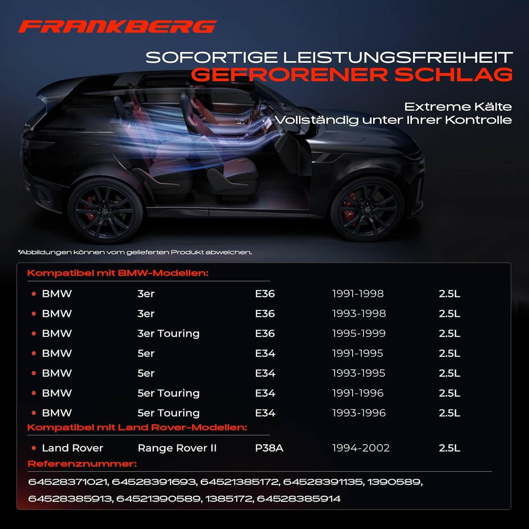 Frankberg Klimakompressor Klimaanlage Kompatibel mit 3er E36 325 2.5L 1991-1998 3er Touring E36 325