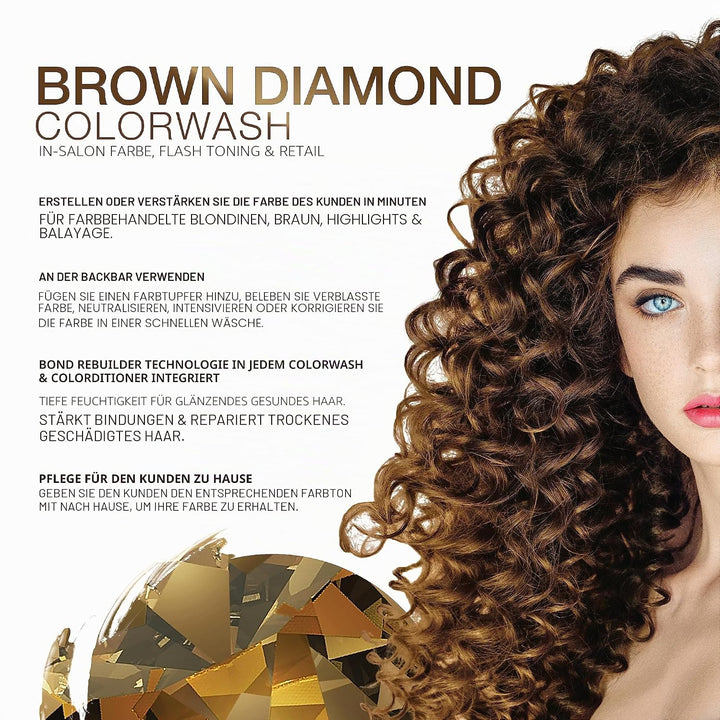 Celeb Luxury Haarpflege Gem Lites Colorwash Brown Diamond Colorwash 244 ml Braun, Braun