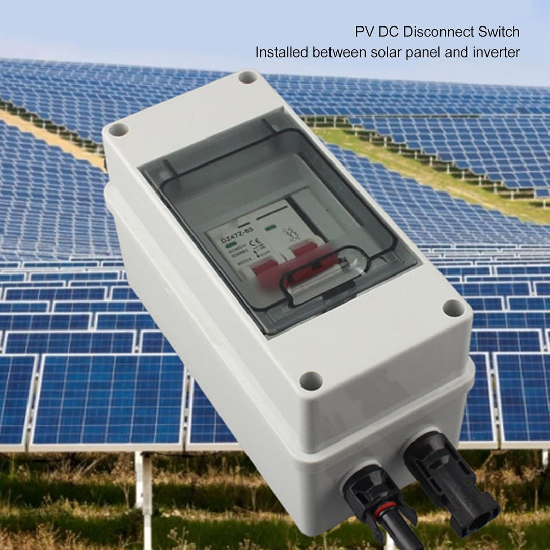 Solar-Trennschalter mit Leistungsschalter für Photovoltaik-Solaranlagen und Wohnmobile (40 A) 40a, 4