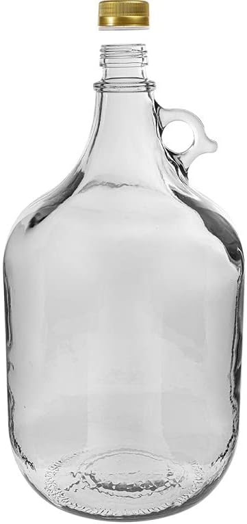 lilawelt24 6 x 5L GLASBALLON Weinballon GÄRBALLON GLASFLASCHE Flasche Gallone Leere Glasflasche zum