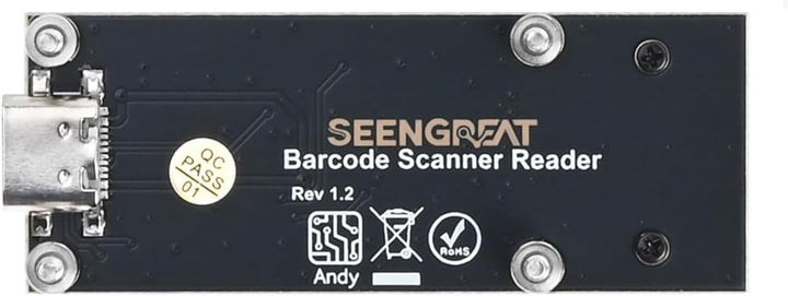Embedded 1D 2D Barcode Scanner Module, QR Code Reader with USB Type-C &amp; TTL UART Interface, Fast Dec