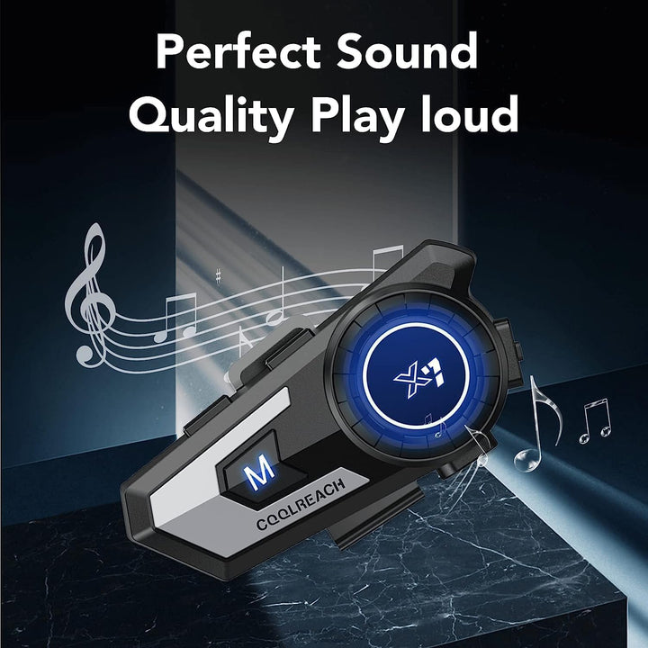 Motorradhelm Bluetooth Motorrad Helm Bluetooth Headset, Sking Kopfhörer Lautsprecher, CVC Geräuschun