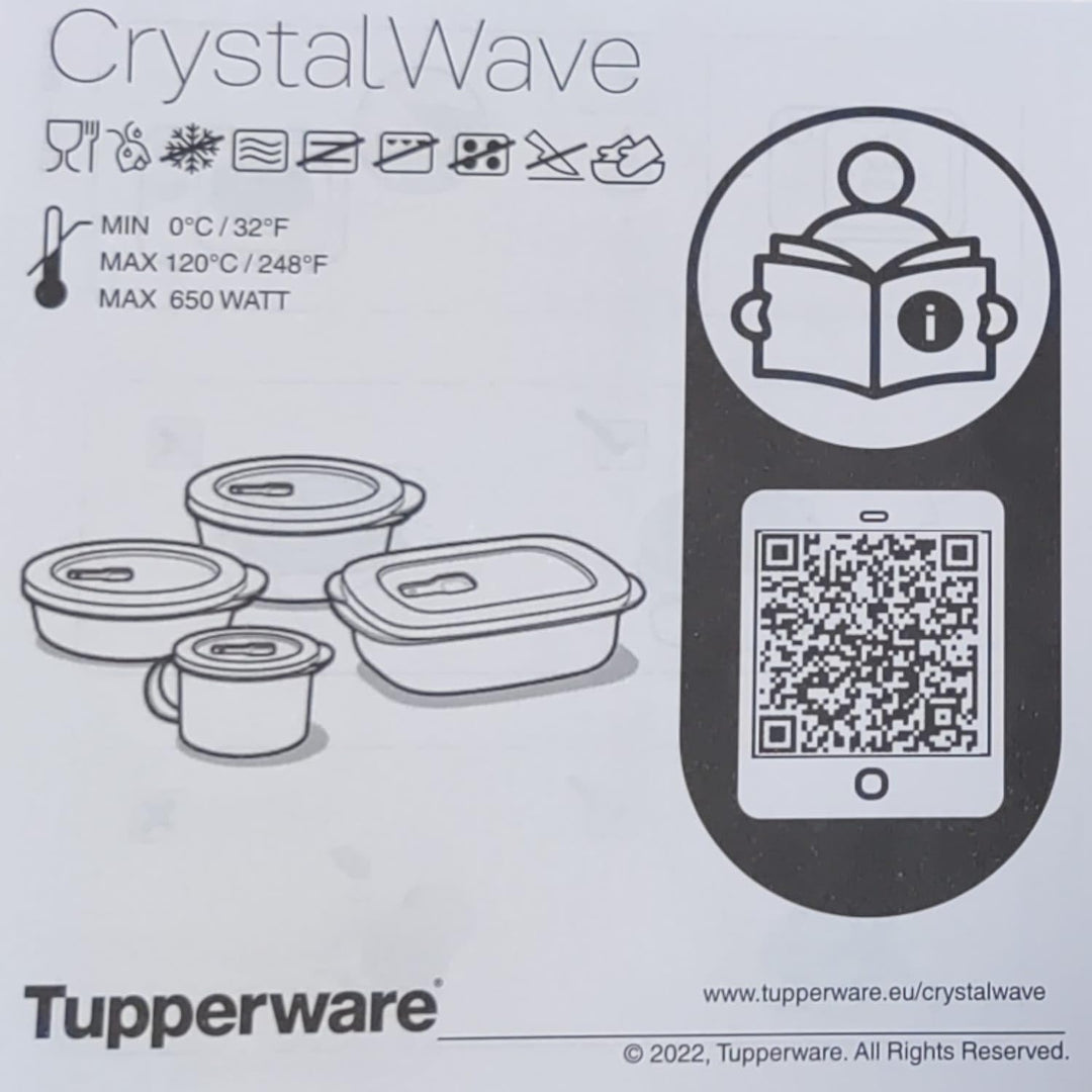 Tupperware Mikrowelle CrystalWave 1,4 L mit Abtrennung helles lila Violet Micro Wave Pop