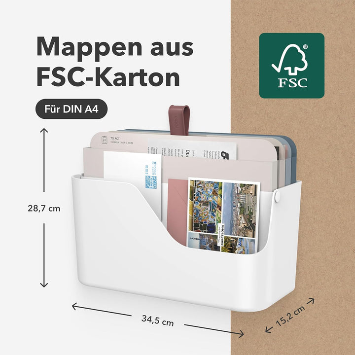 Rotho MyPaper Inbox Dokumentenorganizer MY PAPER Plus, Kunststoff (PP) BPA-frei, weiss, (36.4 x 16.8