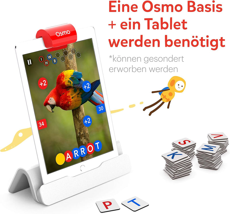 Osmo - Genius Starter Kit - 5 interaktive Lernspiele - Alter 6-10 Jahre - Mathematik, Rechtschreibun