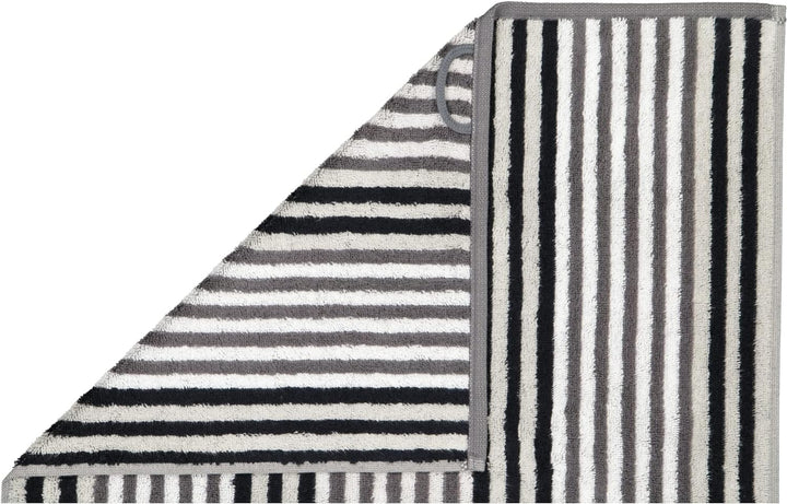 CAWÖ Home Handtücher Delight Streifen 6218 Platin - 77 Duschtuch 70x140 cm, Duschtuch 70x140 cm