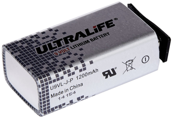 Ultralife Lithium Batterie (9 Volt, E-Block, U9VL, U9VL-J-P, 1200mAh, 10er Sparset) Single, Single