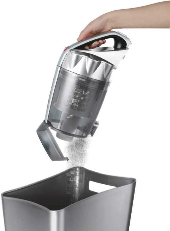 Hoover KHROSS Bodenstaubsauger, Abschleppen ohne Beutel, Schwarz und Grau, Home, 550W