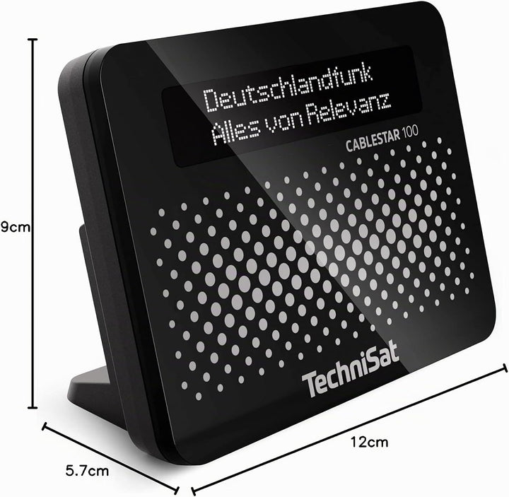 CABLESTAR 100 Digitalradio (für unverschlüsselte digitale Radioprogramme via Kabelnetz) schwarz