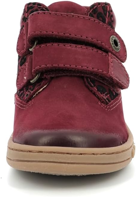 KICKERS Herren Tackeasy Stiefelette 23 EU Weinrot Leopard, 23 EU Weinrot Leopard
