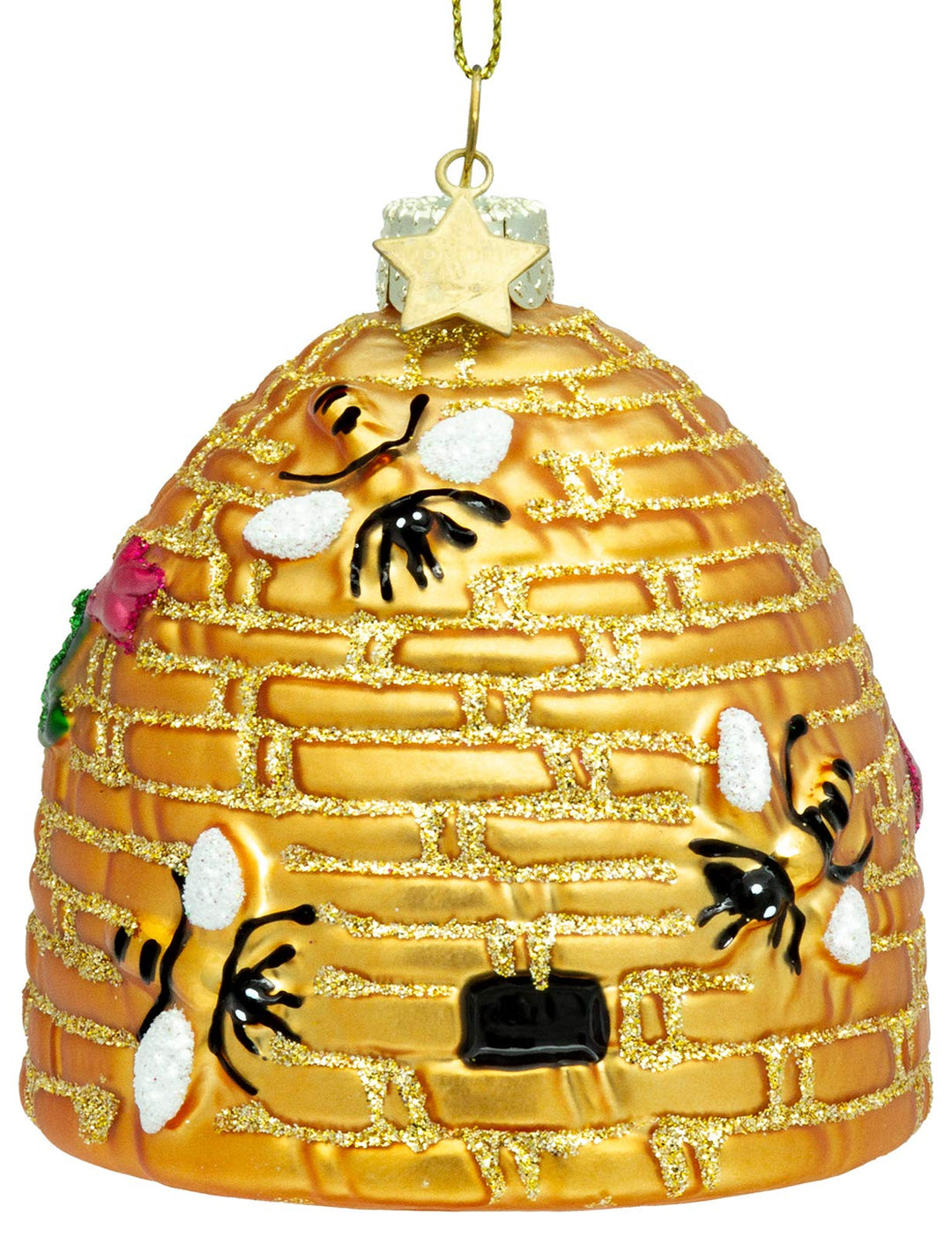 SIKORA Bienenstock besondere Weihnachtskugel Glas Christbaumschmuck Deko Figur Weihnachten Anhänger