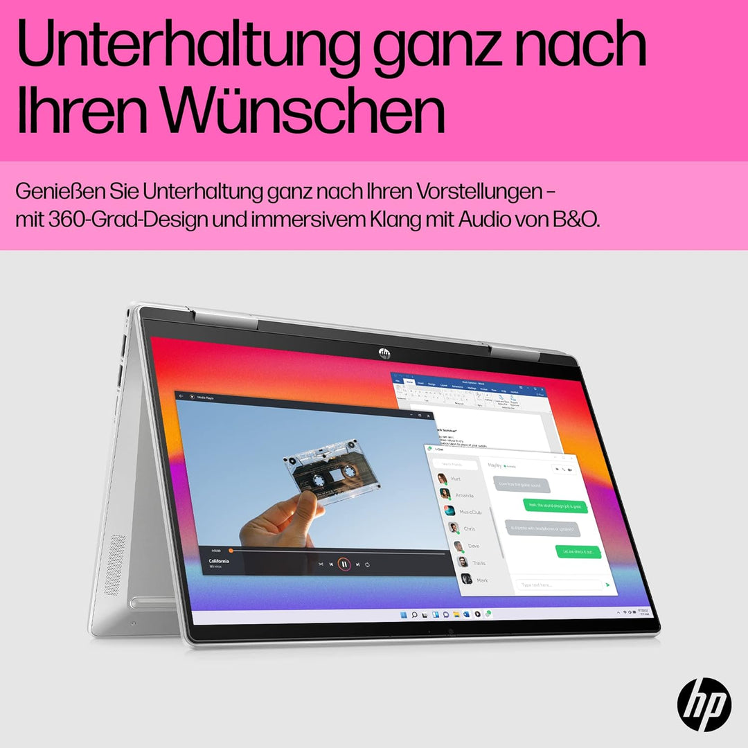 HP Pavilion x360 2-in-1 Laptop | 14" FDH Touchdisplay | Intel Core i5-1335U | 16 GB DDR4 RAM | 512 G