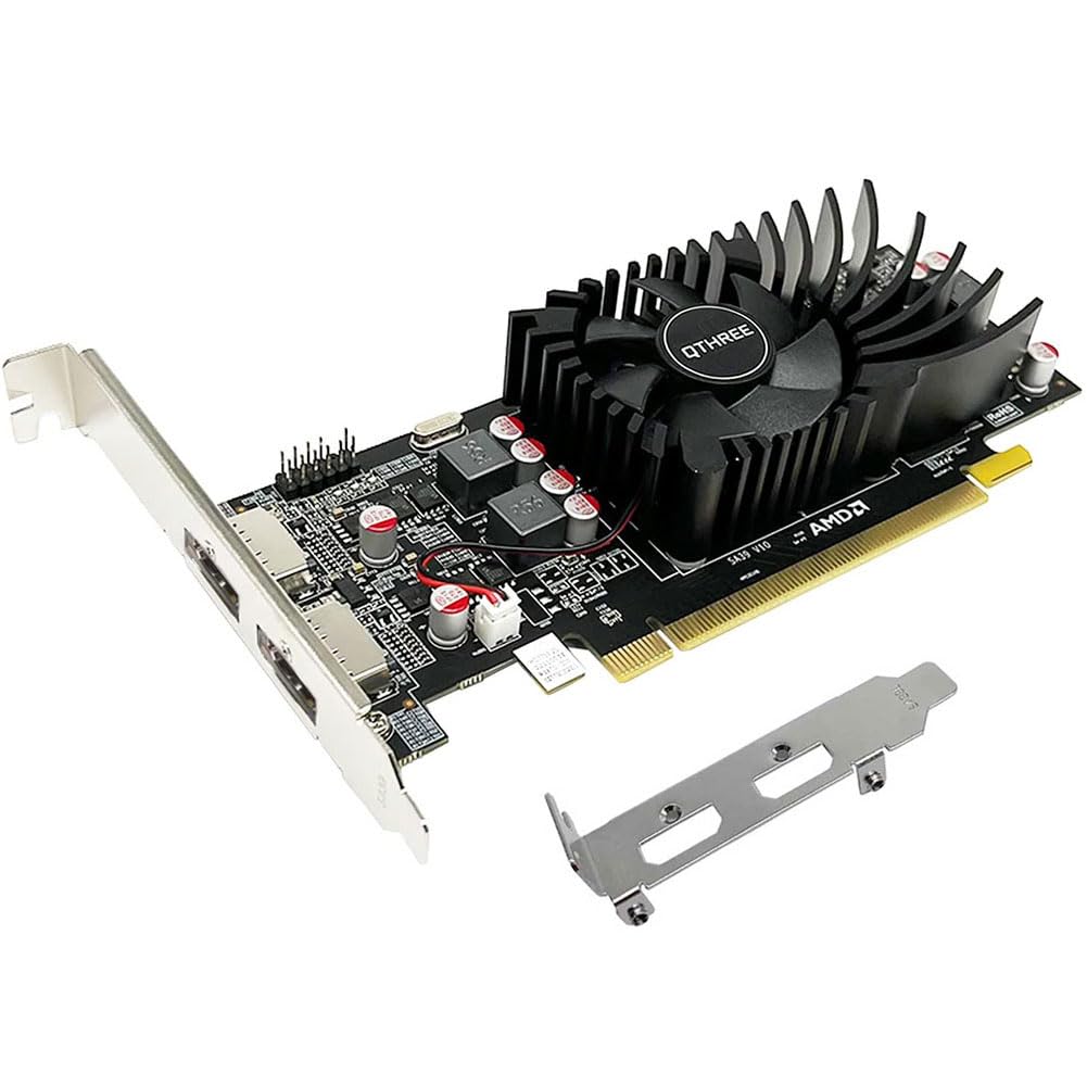 QTHREE Radeon R7 240 Grafikkarte, 2G, D5, 128-bit, 2X HDMI, PCI-Express x8 3.0, Grafikkarte für PC,