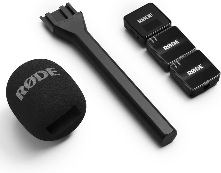 Rode Wireless GO Gen 3 Drahtloses 2-Kanal Mikrofon-Funksystem mit Interview GO Handadapter und keepd