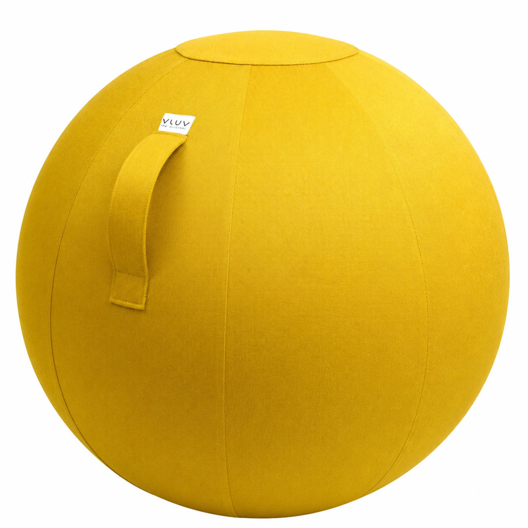 VLUV LEIV Stoff-Sitzball 60cm - 65cm Mustard, 60cm - 65cm Mustard