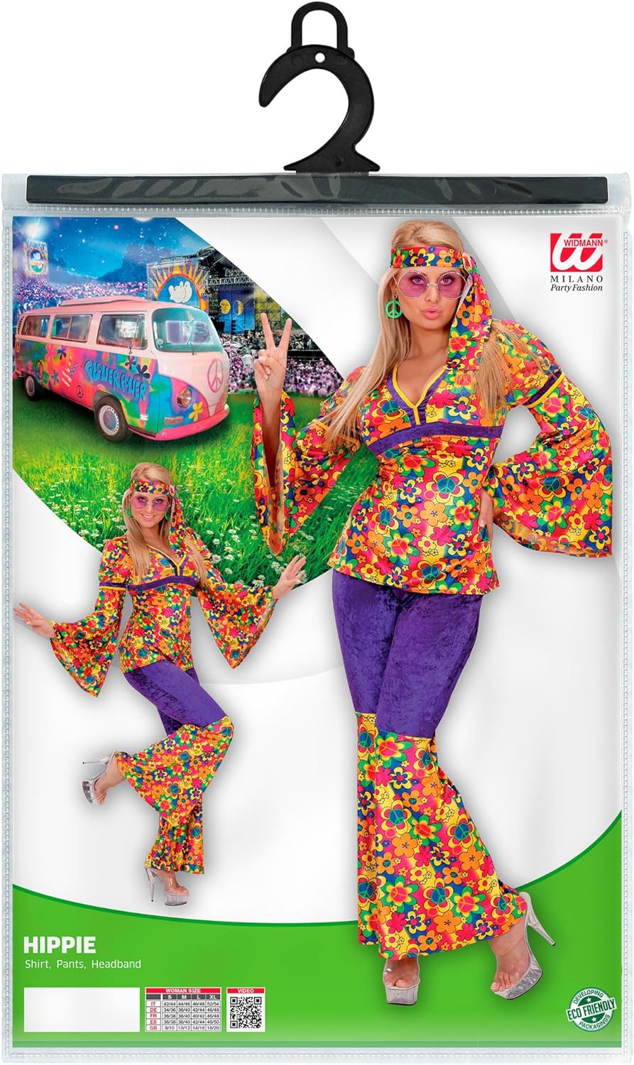 "HIPPIE GIRL" velvet (shirt, pants, headband) - (L), L